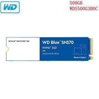 SSD WD Blue SN570 500GB M.2 2280 3D NAND NVMe SSD WDS500G3B0C Up to 3300 MB/s